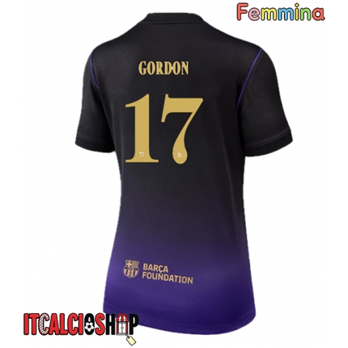 Barcelona Anthony Gordon #17 Seconda Maglia Femmina 2026-27 Manica Corta